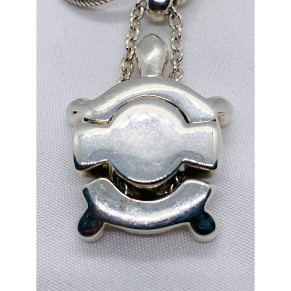 Tiffany & Co Turtle Charm Sterling Silver 925 Long Pendant  Tiffany & Co Turtle Charm Sterling Silver 925 Long Pendant Black Chord main image 0